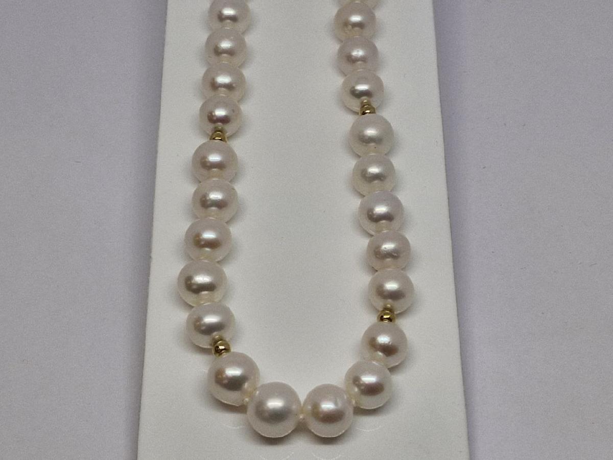 718083555 КОЛЬЕ ЖЕМЧУГ/бусы со вставками (Au 585)