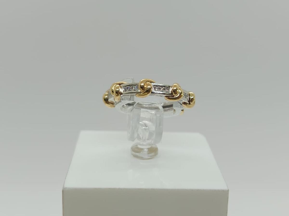 КОЛЬЦО С КАМНЯМИ (Au 585)