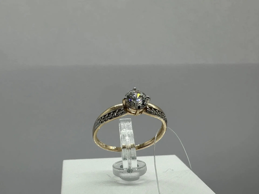 КОЛЬЦО С КАМНЯМИ (Au 585)