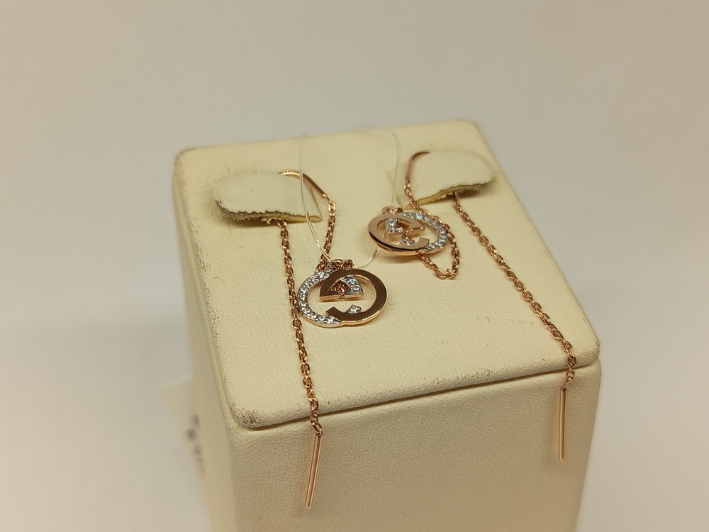 СЕРЬГИ С КАМНЯМИ (Au 585)