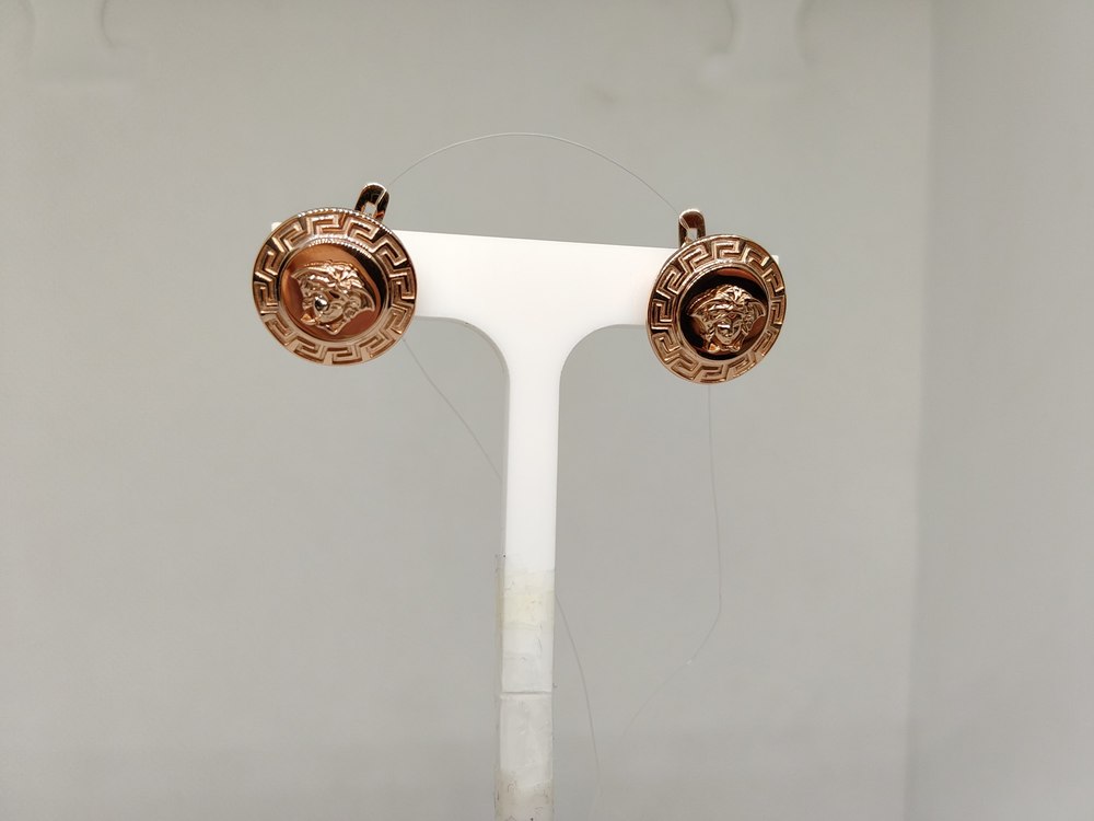 2205024 СЕРЬГИ БЕЗ КАМНЯ (Au 585)