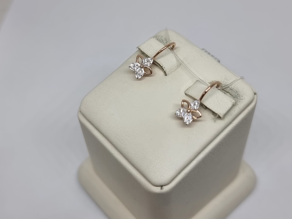 51-120-01485-1 СЕРЬГИ С ПЕТЕЛЬКОЙ (Au 585)