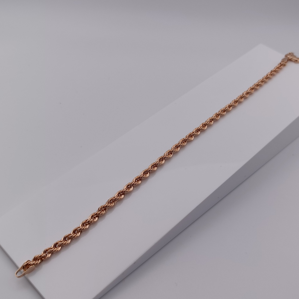 БРАСЛЕТ ПУСТОТЕЛЫЙ Веревка (Au 585)