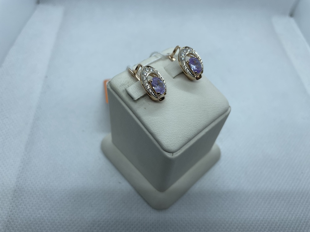 СЕРЬГИ С КАМНЯМИ (Au 585)