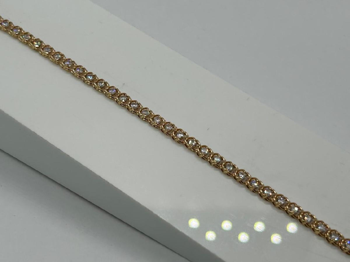 Б585 БРАСЛЕТ С КАМНЯМИ (Au 585)