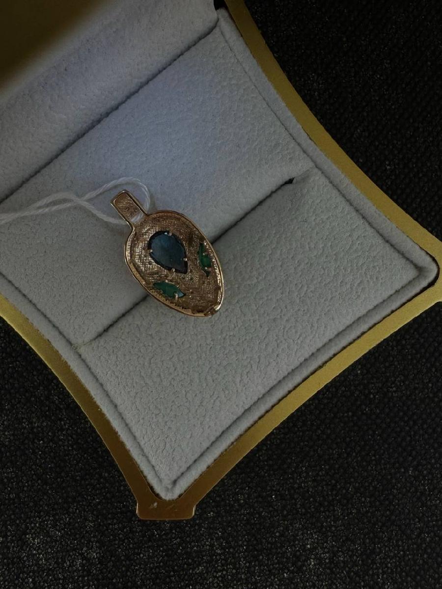 ПОДКМИ585 ПОДВЕСКА С КАМНЯМИ (Au 585)