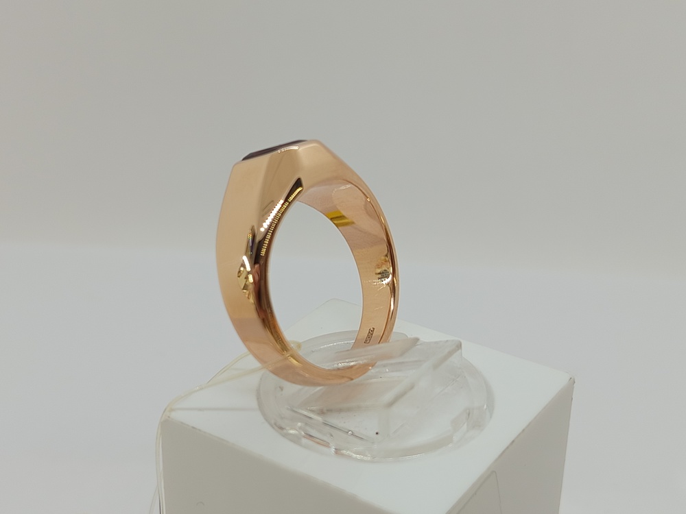 КОЛЬЦО ПЕЧАТКА Гранат (Au 585)