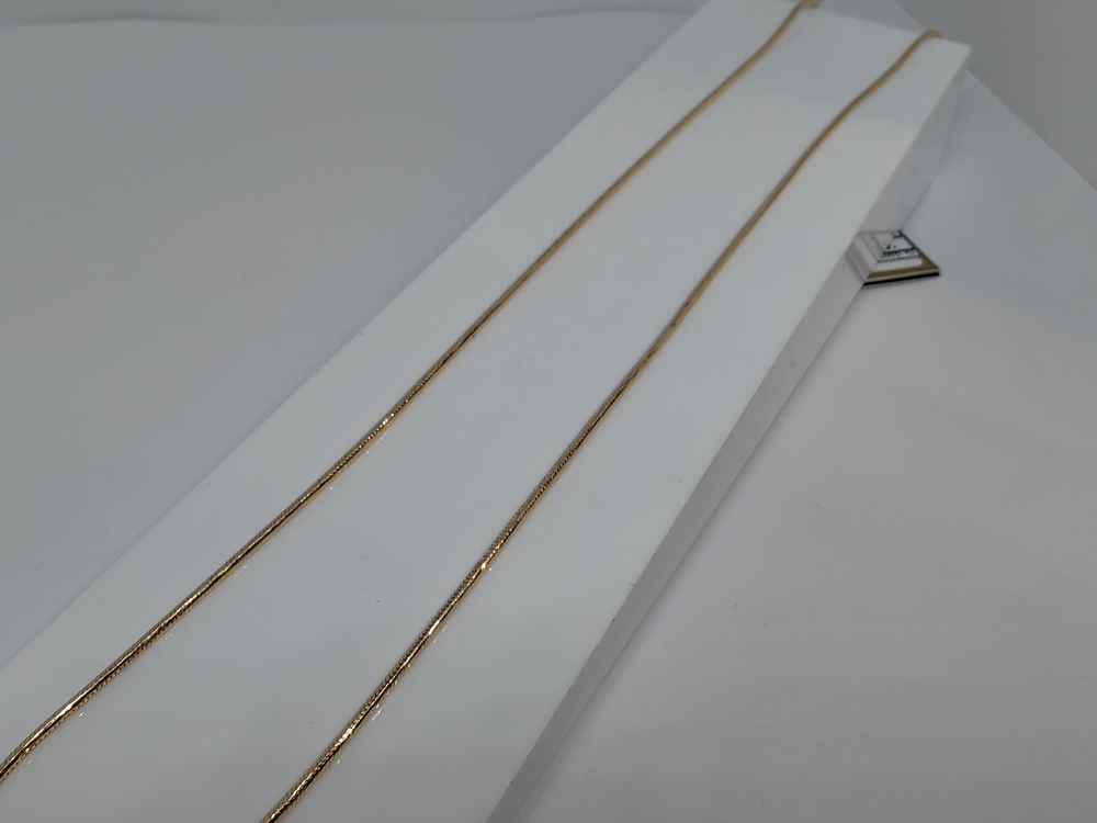 НЦ 12-078 ЦЕПЬ ПОЛНОВЕСНАЯ Жгут(снейк) (Au 585)