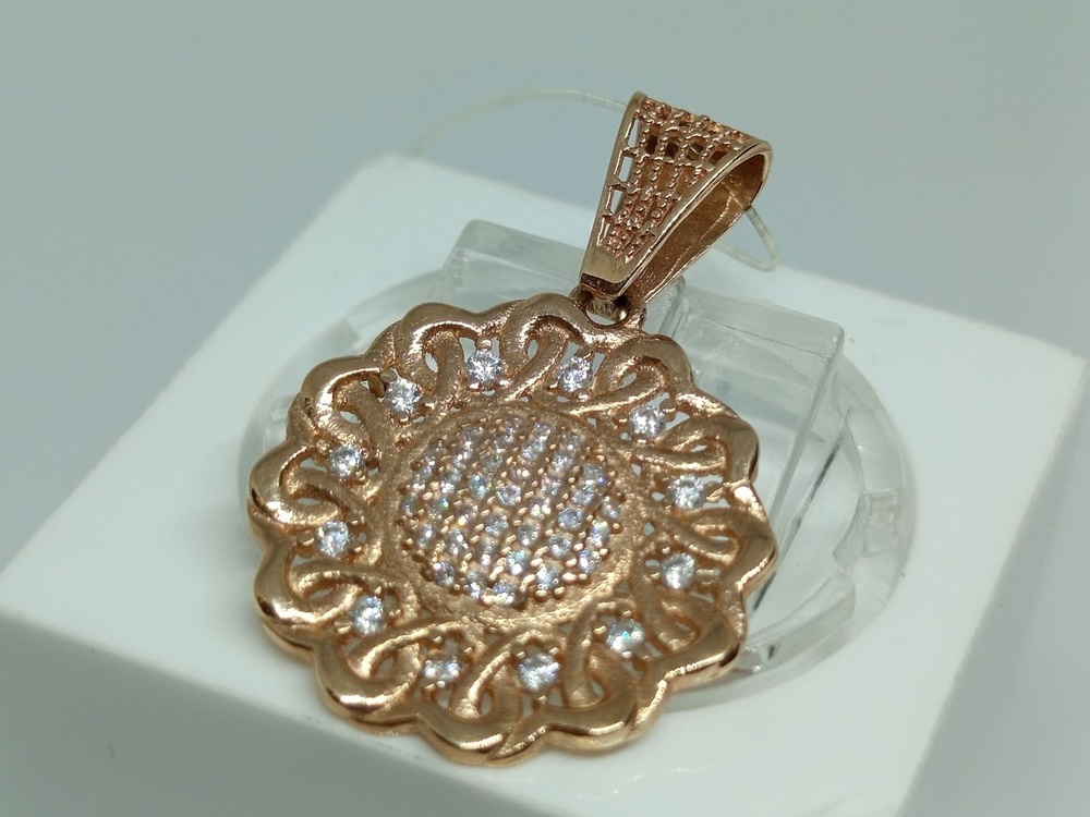 1910 ПОДВЕСКА С КАМНЯМИ (Au 585)