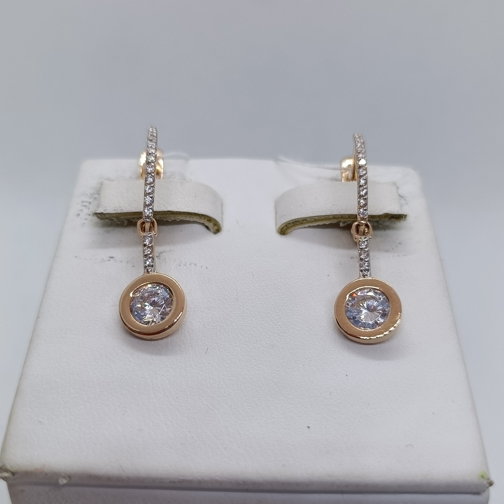 СЕРЬГИ С КАМНЯМИ (Au 585)