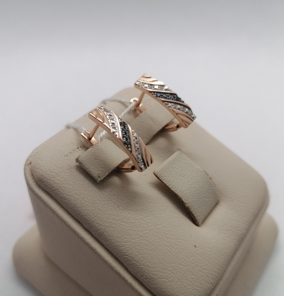 СЕРЬГИ С КАМНЯМИ (Au 585)