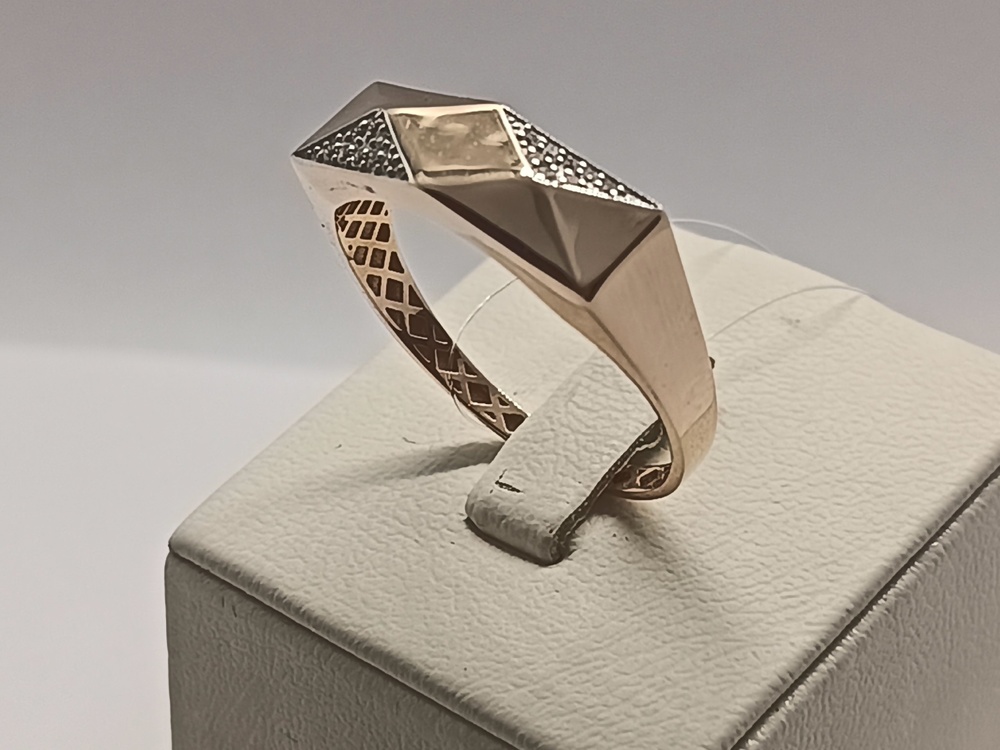 КОЛЬЦО С КАМНЯМИ (Au 585)