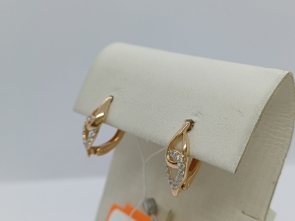 СКМИ585 СЕРЬГИ С КАМНЯМИ (Au 585)