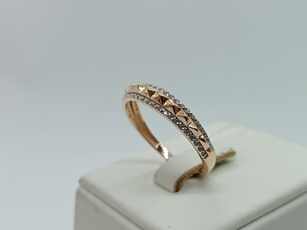 КОЛЬЦО С КАМНЯМИ (Au 585)