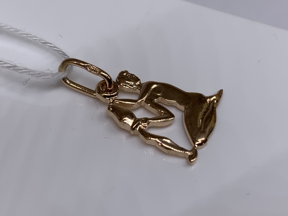 ПОДВЕСКА ЗНАК ЗОДИАКА ВОДОЛЕЙ Au 585