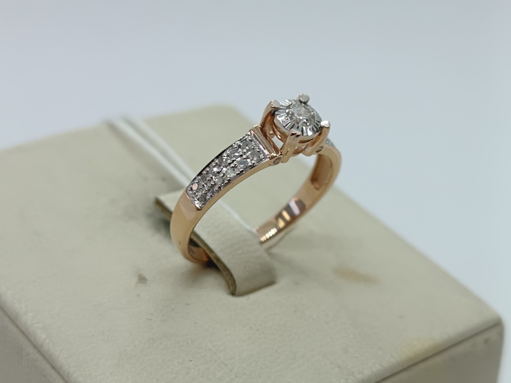 КОЛЬЦО БРИЛЛИАНТ Au 585