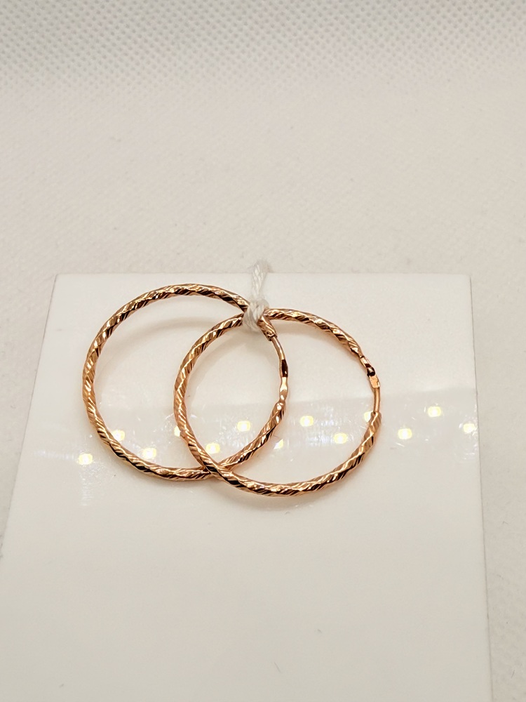 СКОН585 СЕРЬГИ КОНГО (Au 585)