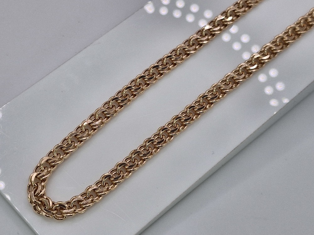 ЦЕПЬ ПУСТОТЕЛАЯ Бисмарк (Au 585)