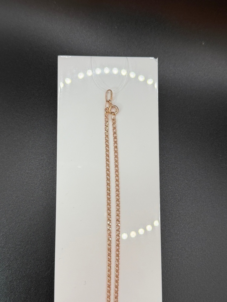 ЦЕПЬ ПУСТОТЕЛАЯ Ромб двойной (Au 585)