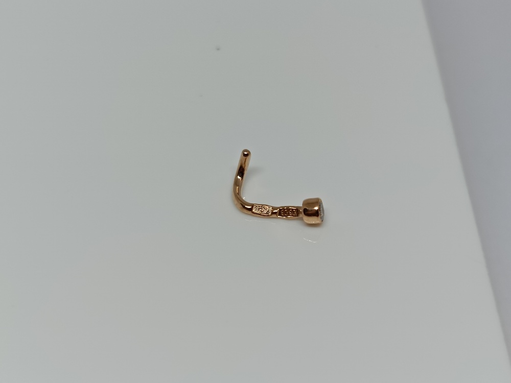 ПИРСИНГ С КАМНЕМ (Au 585)