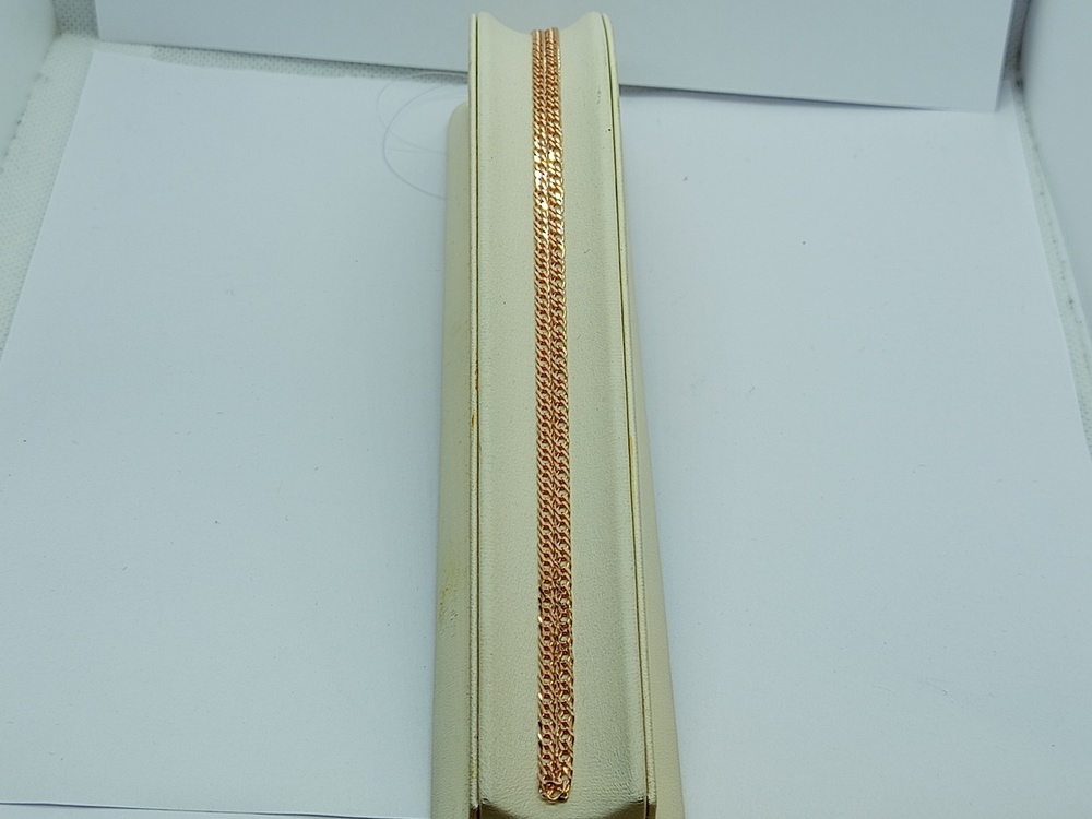 ЦЕПЬ ПОЛНОВЕСНАЯ Ромб двойной (Au 585)