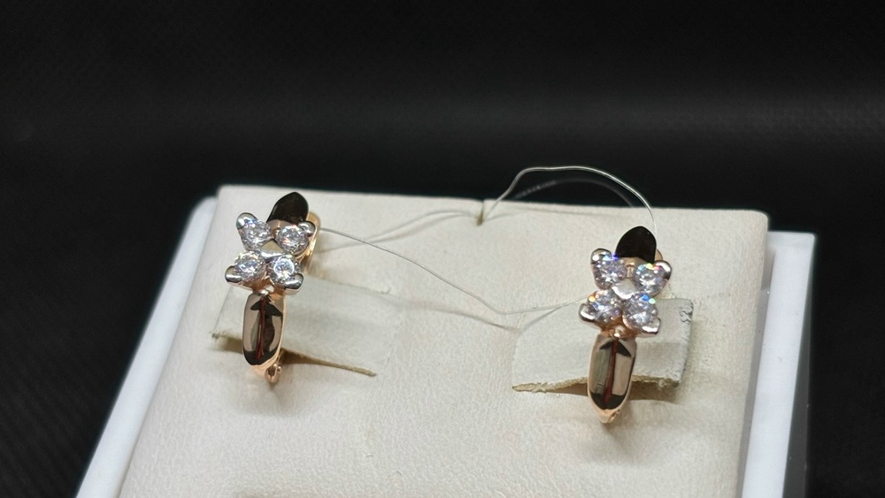 СЕРЬГИ С КАМНЯМИ (Au 585)