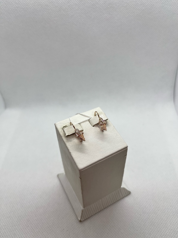 СКМИ585 СЕРЬГИ С КАМНЯМИ (Au 585)