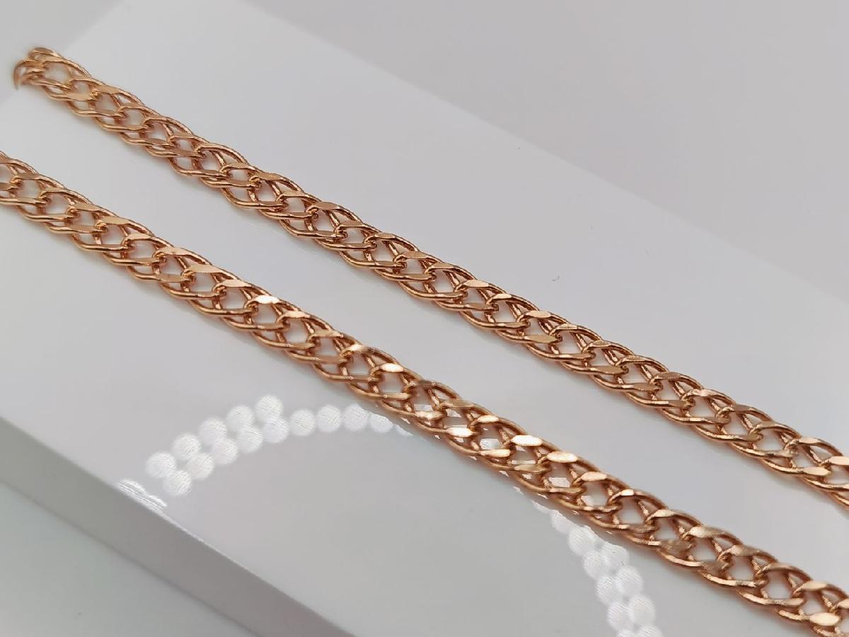 ЦПР2585 ЦЕПЬ ПУСТОТЕЛАЯ Ромб двойной (Au 585)