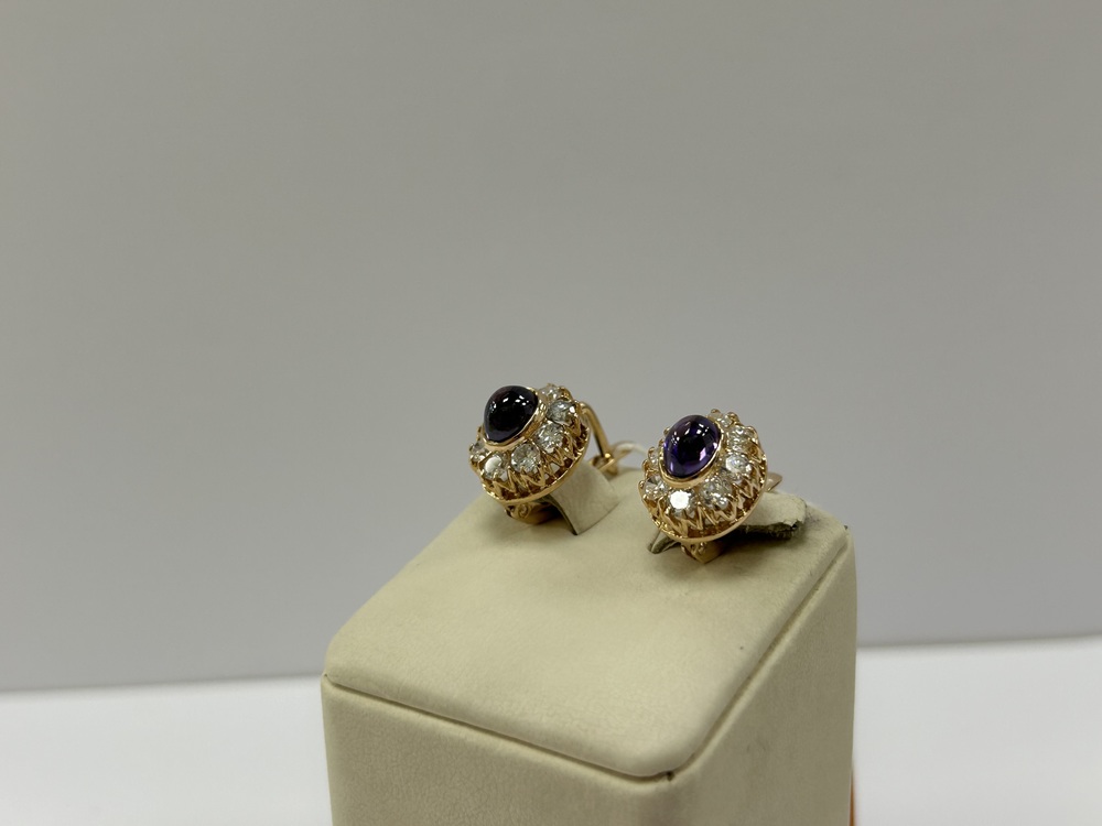 СЕРЬГИ С КАМНЯМИ (Au 585)