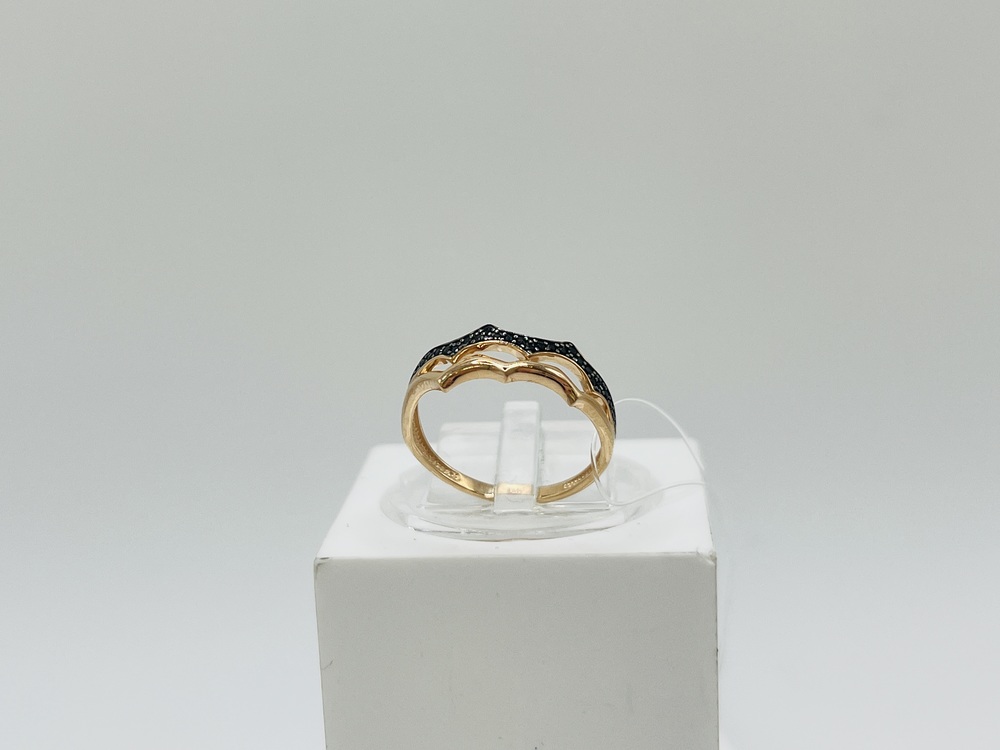 КОЛЬЦО С КАМНЯМИ (Au 585)