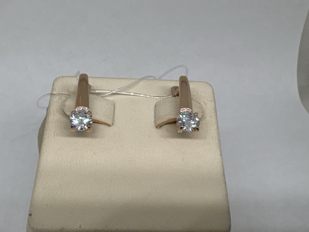 СЕРЬГИ С КАМНЕМ (Au 585)