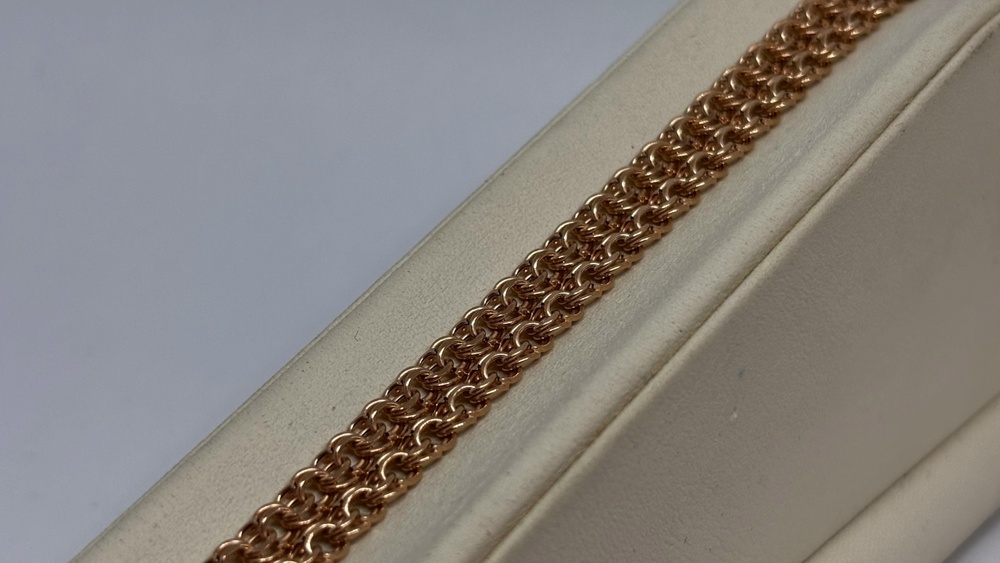 ЦЕПЬ ПУСТОТЕЛАЯ Бисмарк (Au 585)