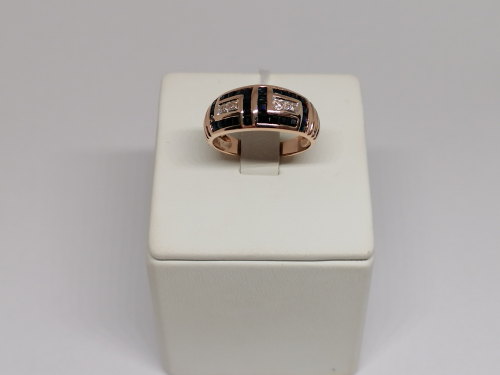 КОЛКМИ585 КОЛЬЦО С КАМНЯМИ (Au 585)
