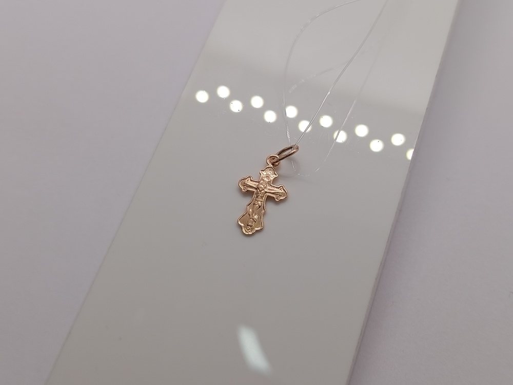 ПОДВЕСКА КРЕСТ без камня (Au 585)