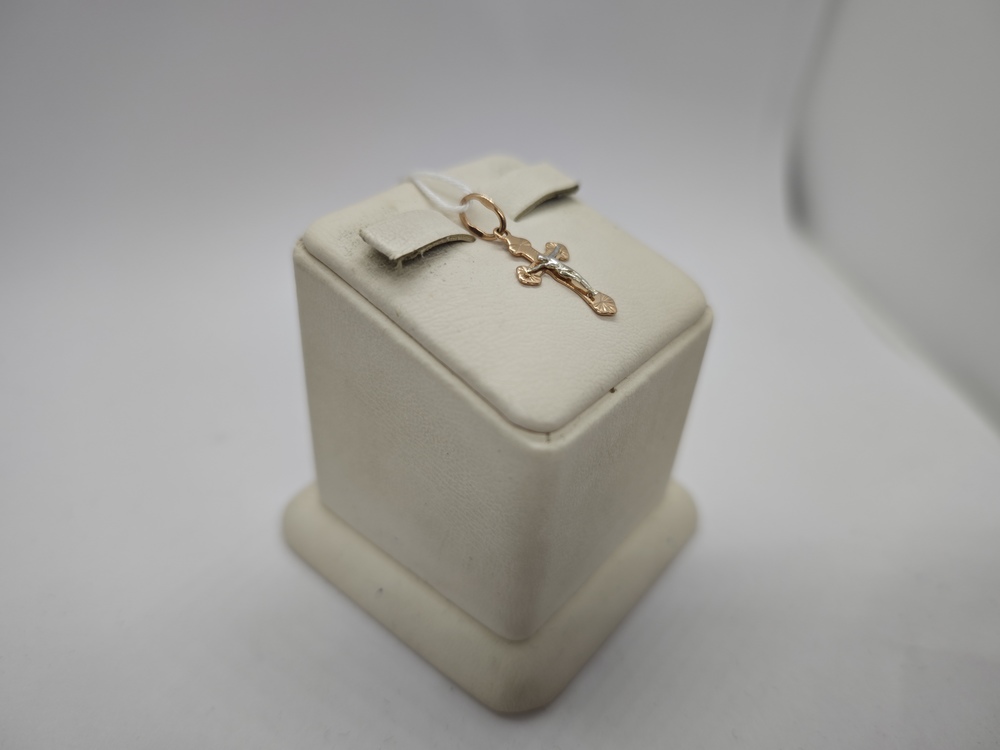 ПОДКБК585 ПОДВЕСКА КРЕСТ БЕЗ КАМНЯ (Au 585)