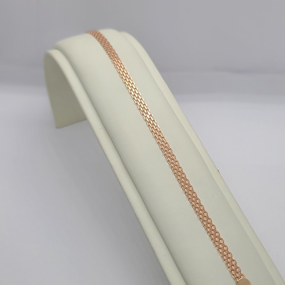 БРАСЛЕТ ПОЛНОВЕСНЫЙ Бисмарк машинный (Au 585)