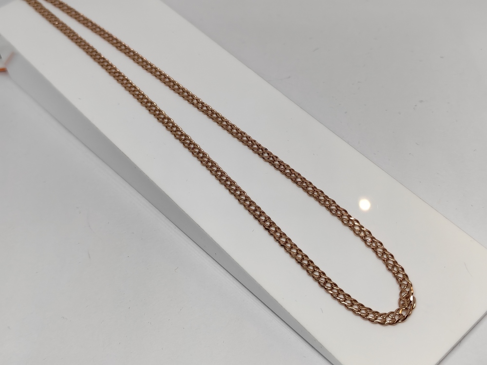 ЦЛР2585 ЦЕПЬ ПОЛНОВЕСНАЯ Ромб двойной (Au 585)