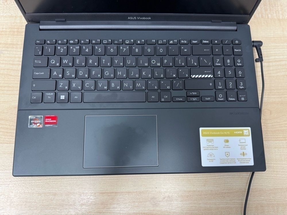 Ноутбук ASUS; Ryzen 5 7520U, Radeon Graphics, 16 Гб, 480 Гб, Нет