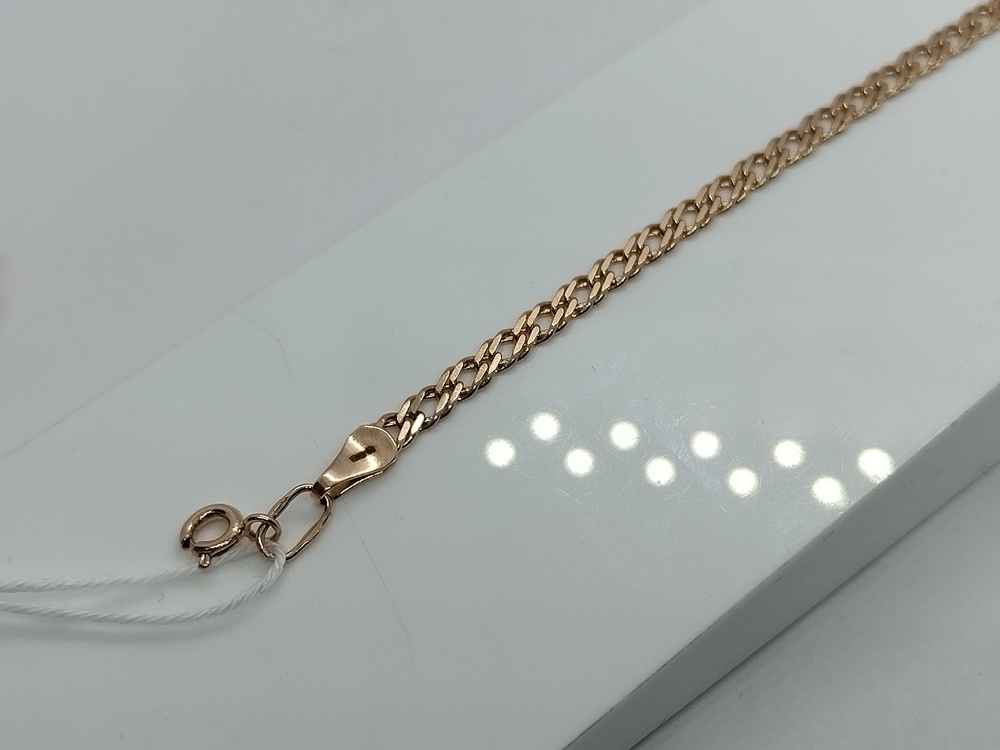 БРАСЛЕТ ПОЛНОВЕСНЫЙ Ромб двойной Au 585