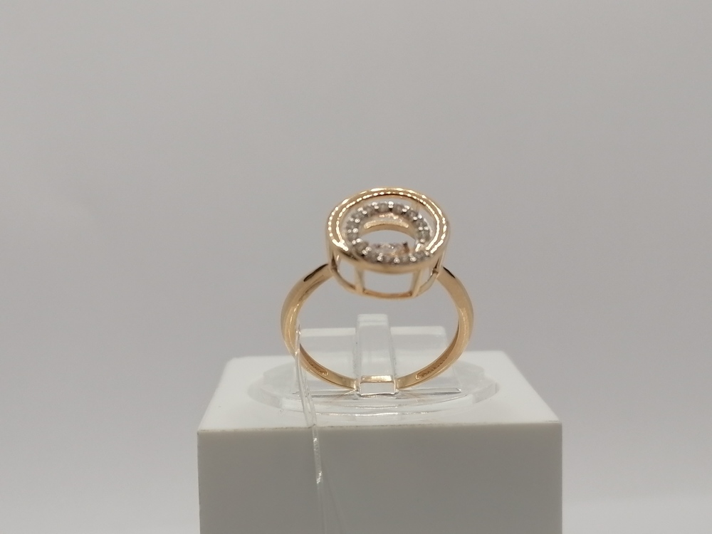 КОЛЬЦО С КАМНЯМИ (Au 585)