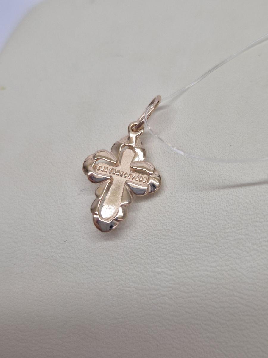 ПОДВЕСКА КРЕСТ без камня (Au 585)