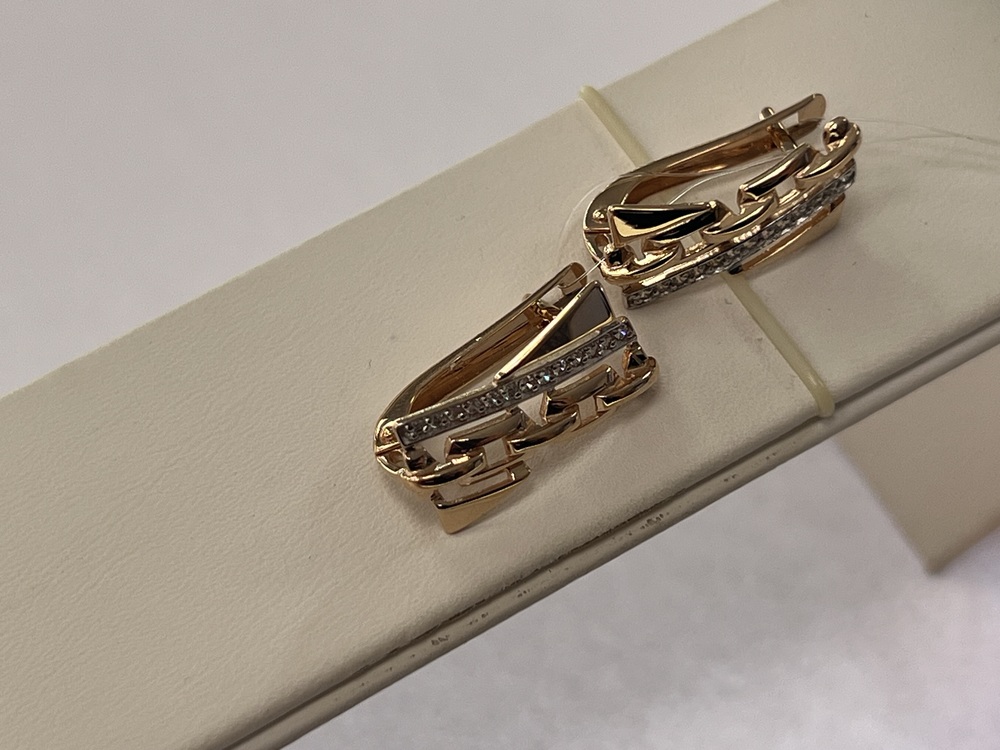 СЕРЬГИ С КАМНЯМИ (Au 585)