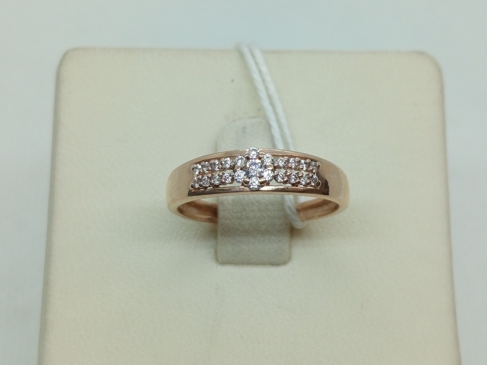 КОЛКМИ585 КОЛЬЦО С КАМНЯМИ (Au 585)