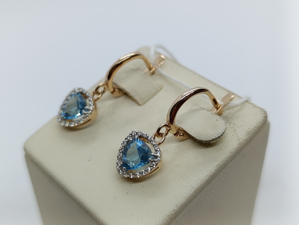 СЕРЬГИ С КАМНЯМИ (Au 585)