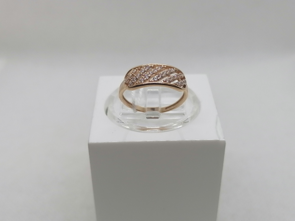 КОЛЬЦО С КАМНЯМИ (Au 585)