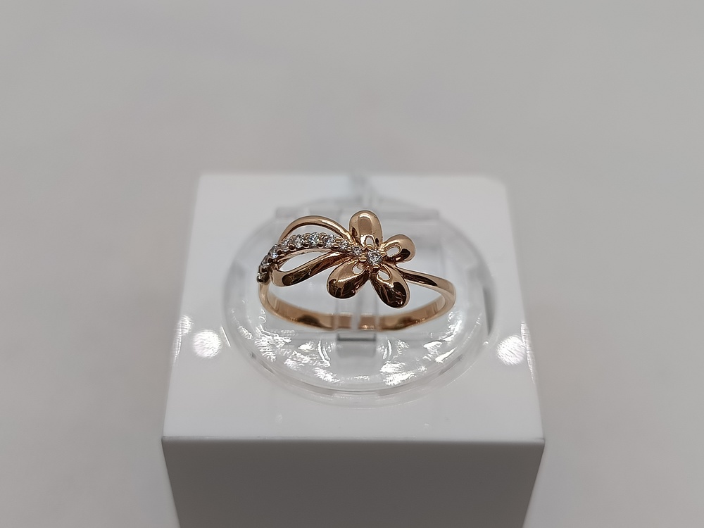 КОЛЬЦО С КАМНЯМИ (Au 585)