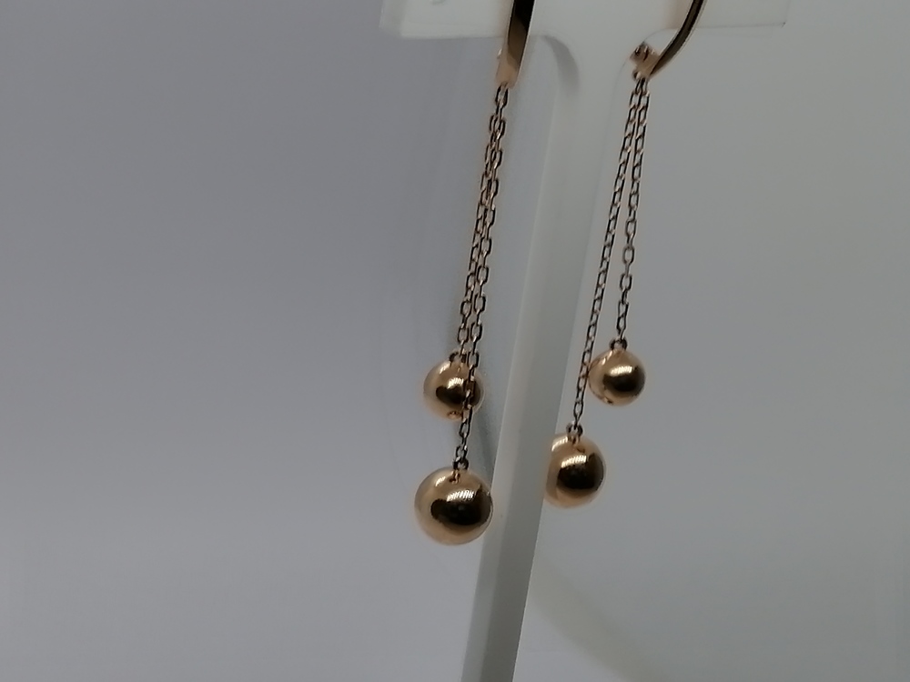 СЕРЬГИ БЕЗ КАМНЯ (Au 585)