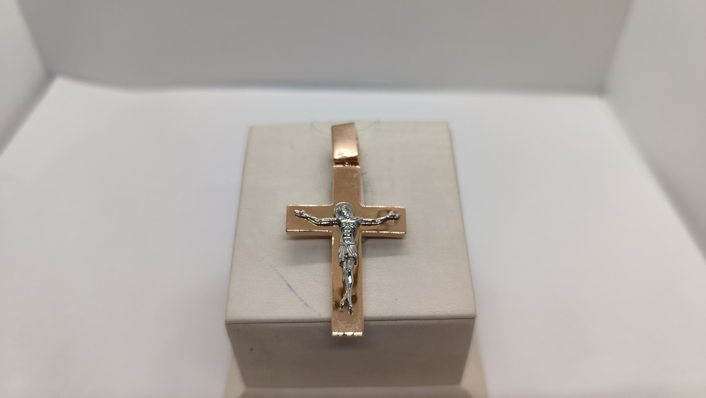 ПОДВЕСКА КРЕСТ без камня (Au 585)