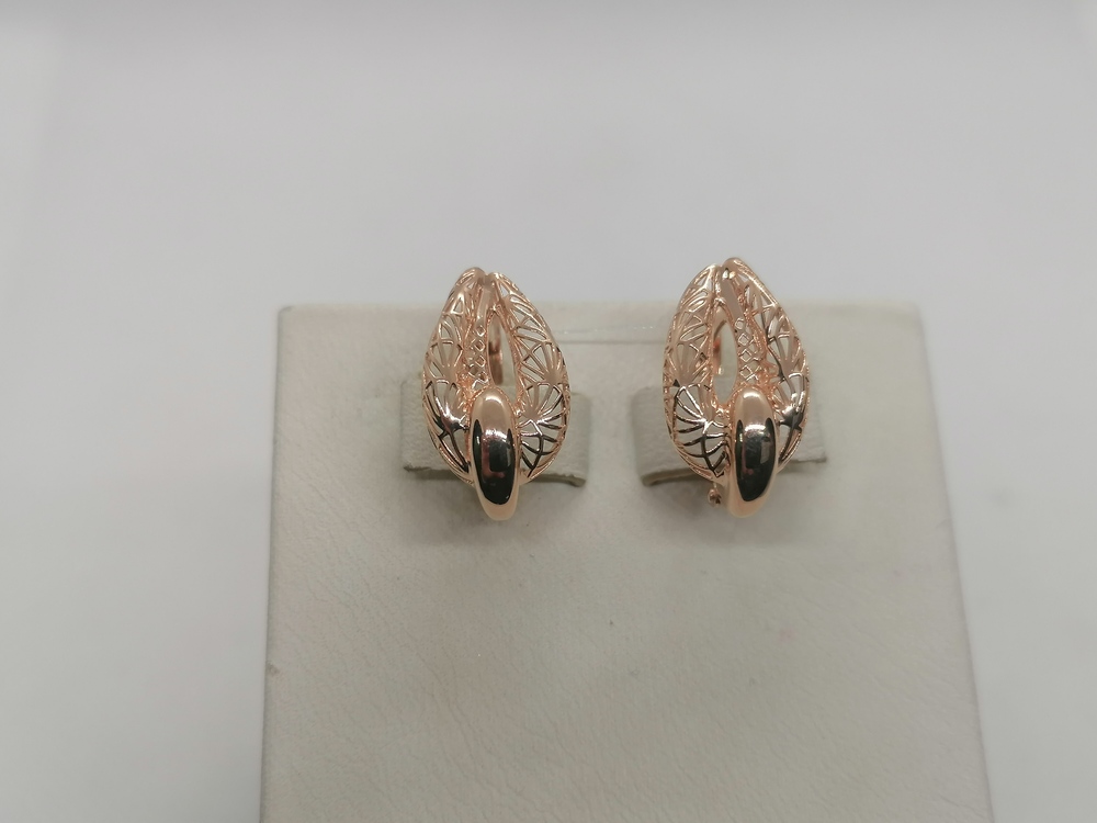 СЕРЬГИ БЕЗ КАМНЯ (Au 585) СЕРЬГИ БЕЗ КАМНЯ (Au 585)