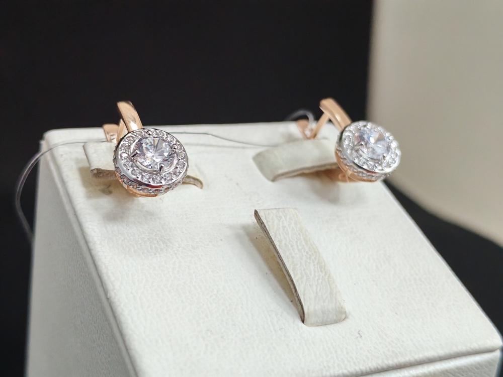 СЕРЬГИ С КАМНЯМИ (Au 585)